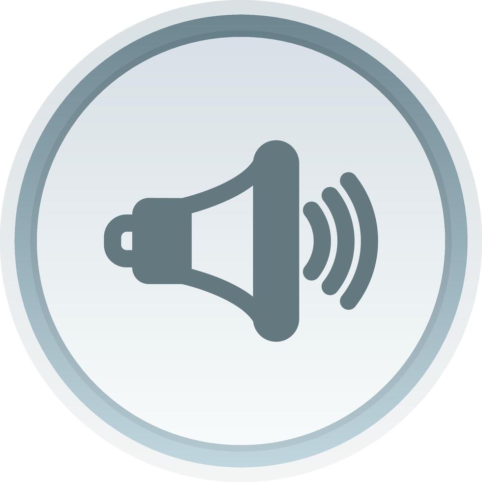 Volume up Solid button Icon vector