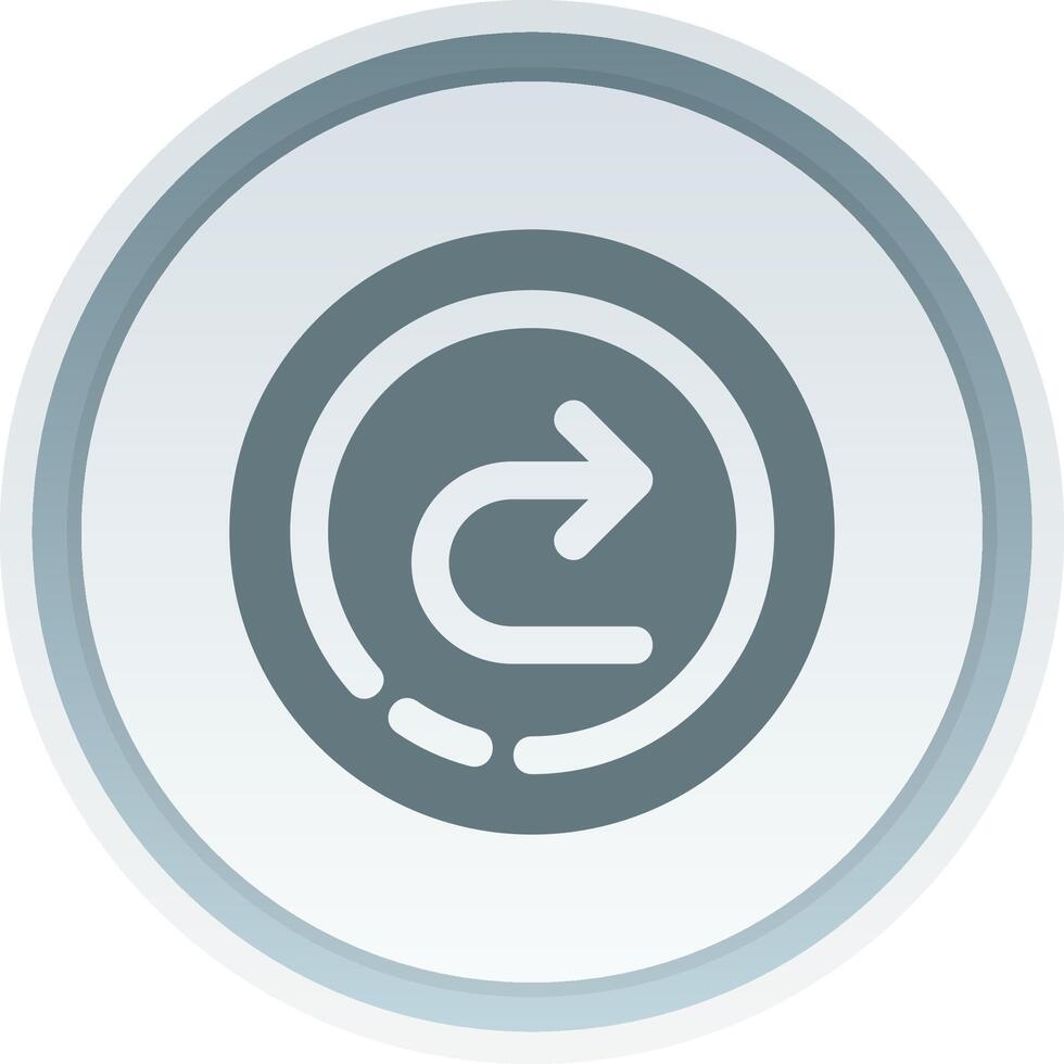 Forward Solid button Icon vector