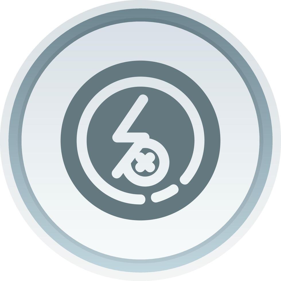 Flash off Solid button Icon vector
