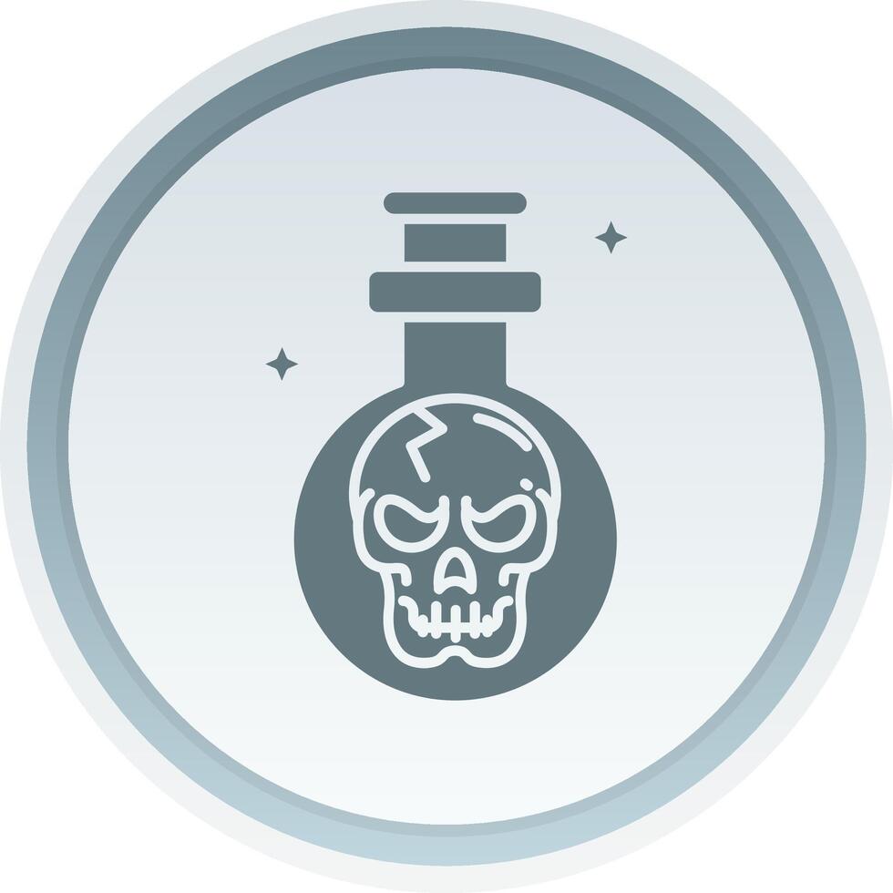 Potion Solid button Icon vector