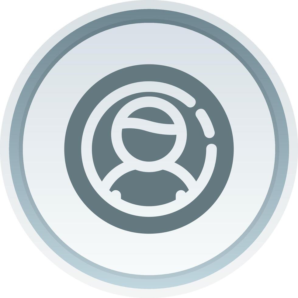 User Solid button Icon vector
