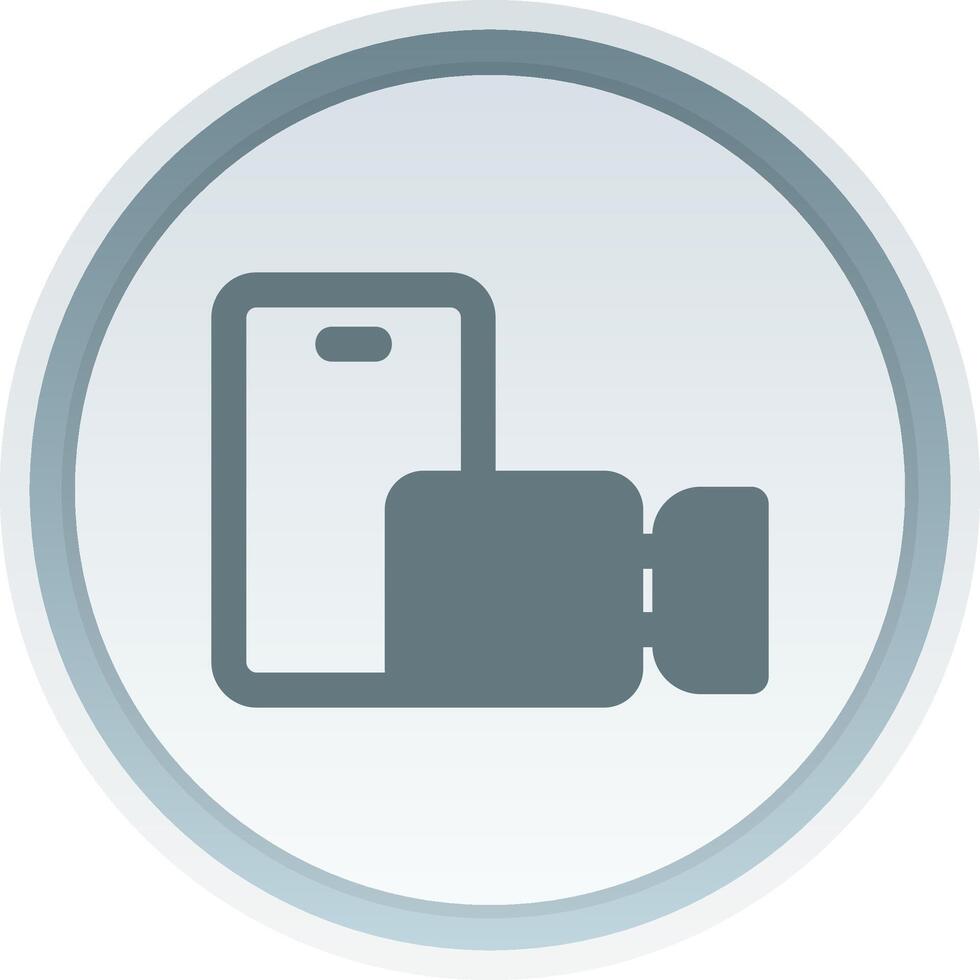 Video call Solid button Icon vector