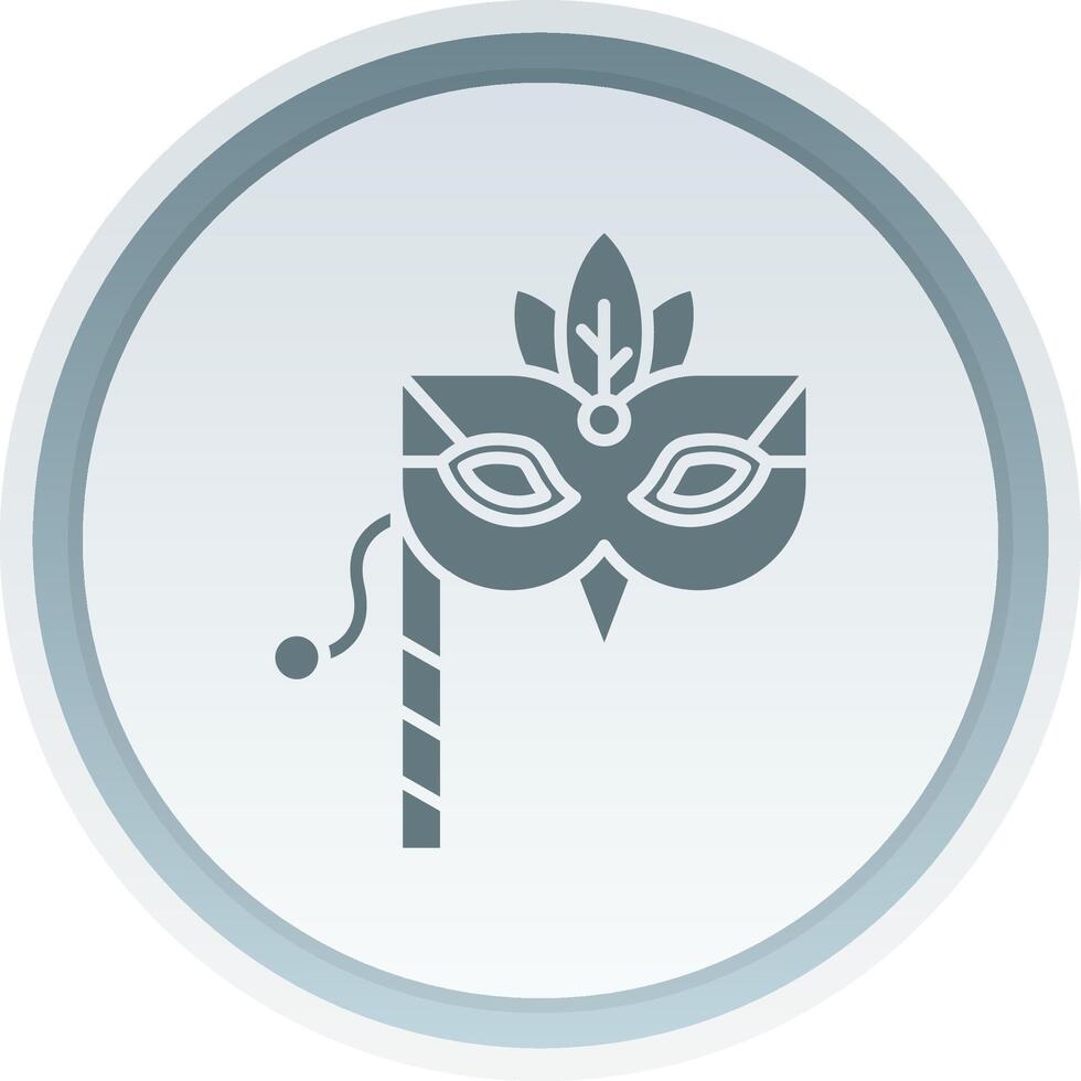 Mask Solid button Icon vector