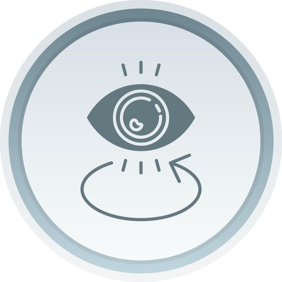 Eye Solid button Icon vector
