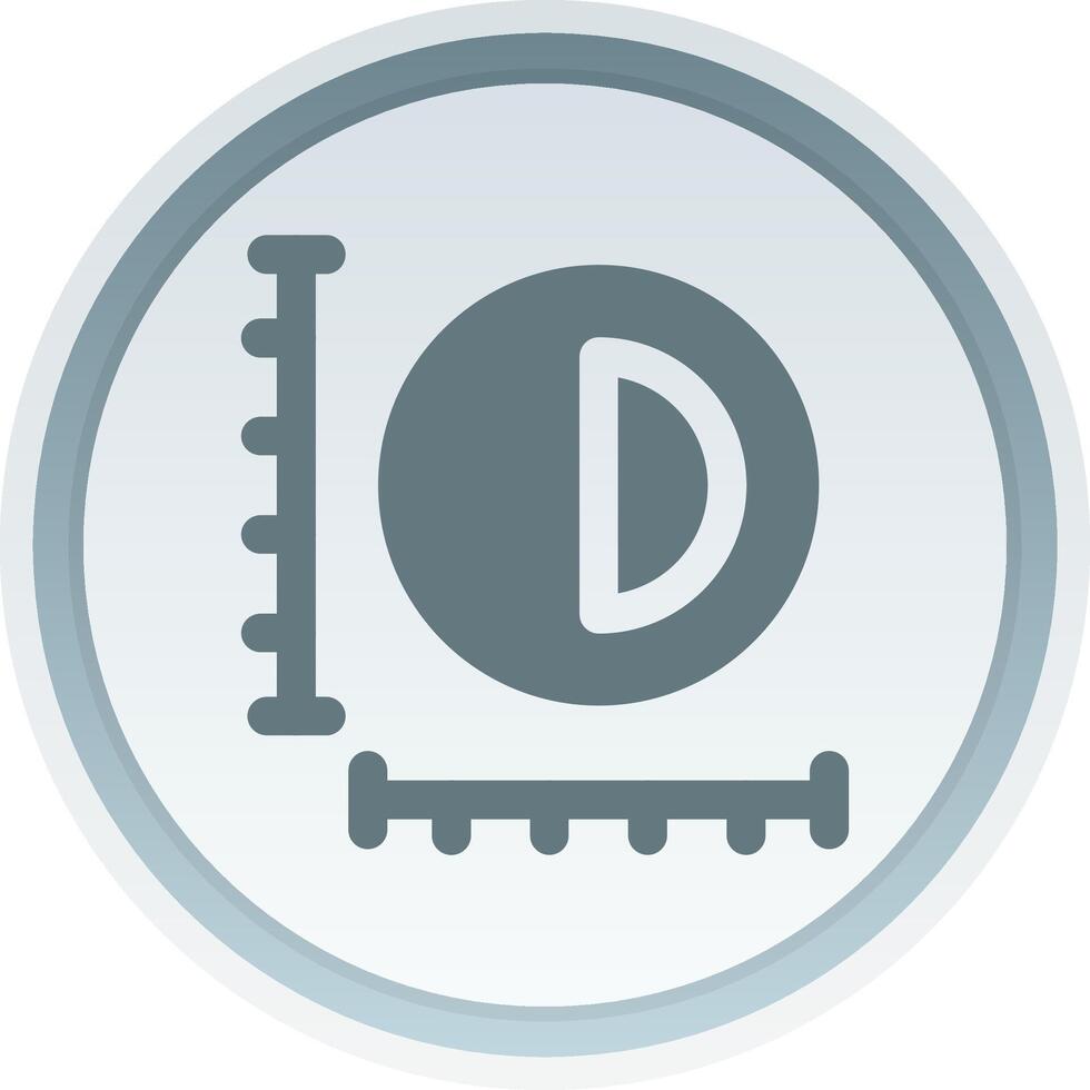 Sizing Solid button Icon vector