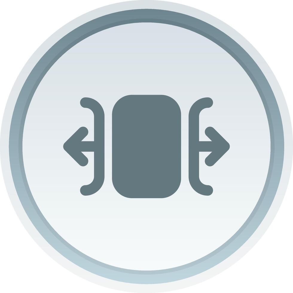 Carousel horizontal Solid button Icon vector