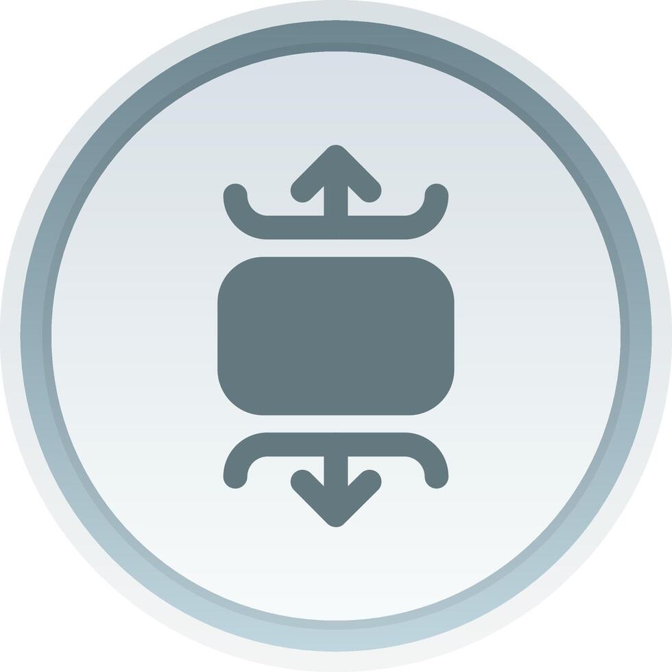 Carousel vertical Solid button Icon vector