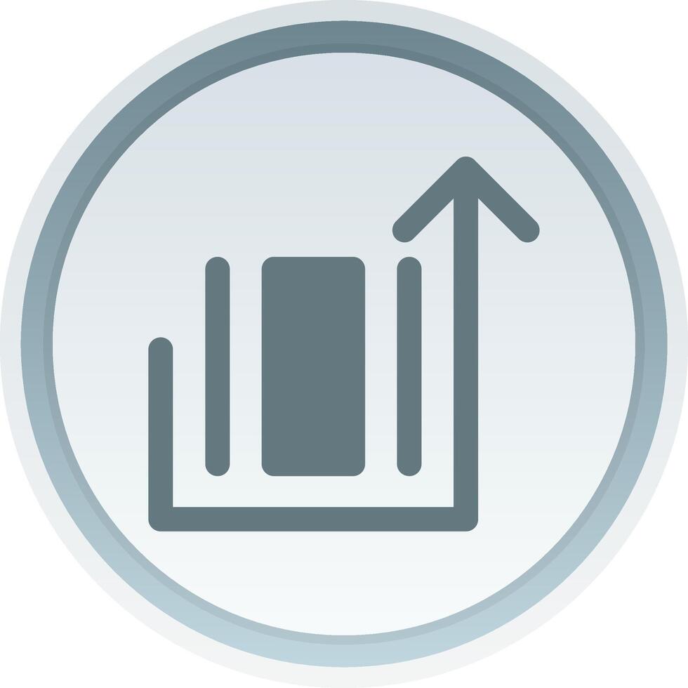 Deploy object Solid button Icon vector
