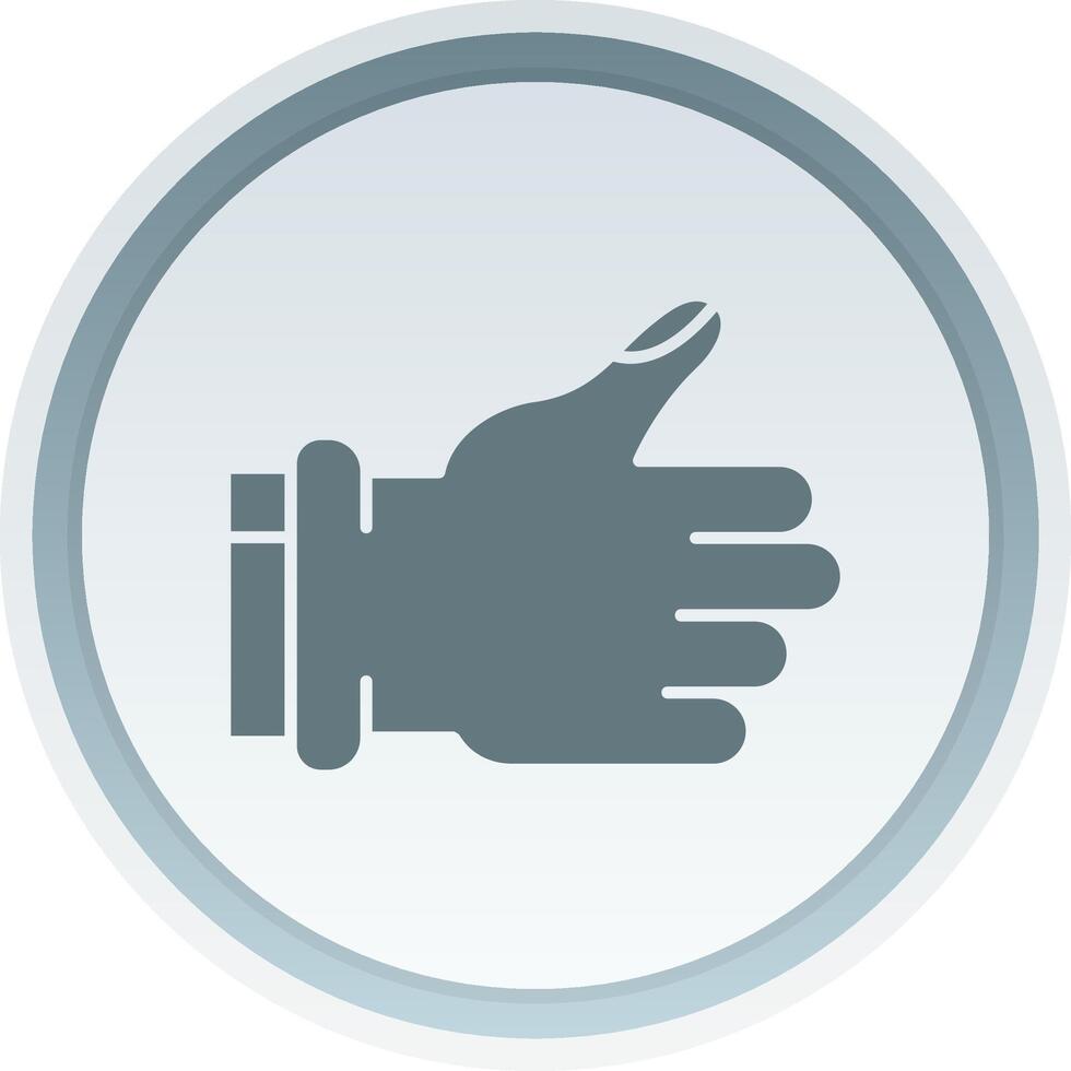 Like Solid button Icon vector