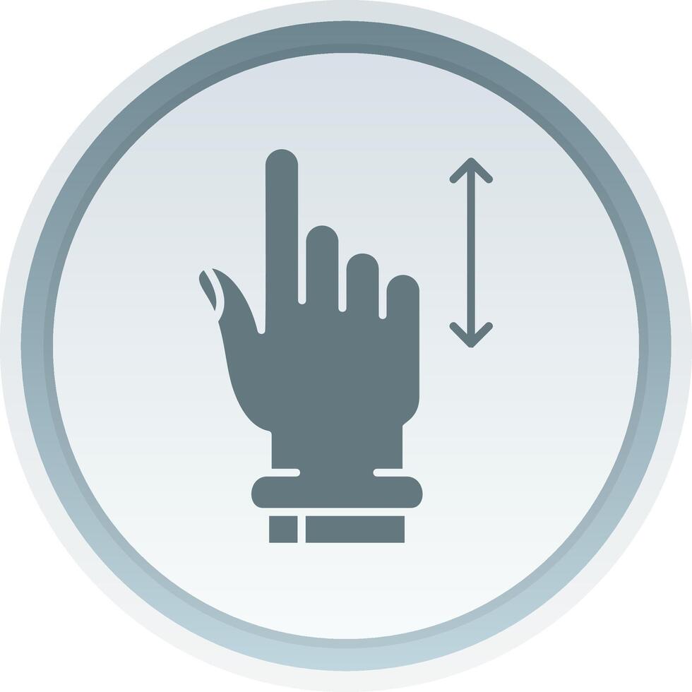 Vertical Scroll Solid button Icon vector
