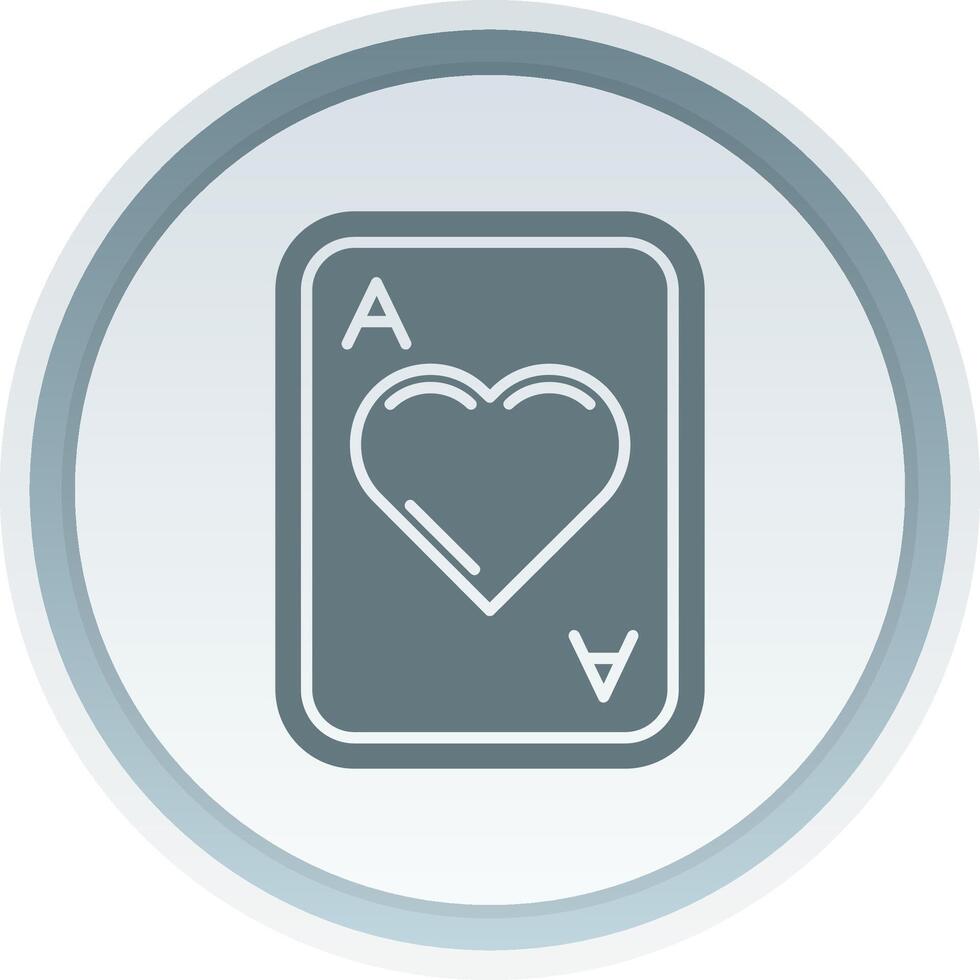 Hearts Solid button Icon vector