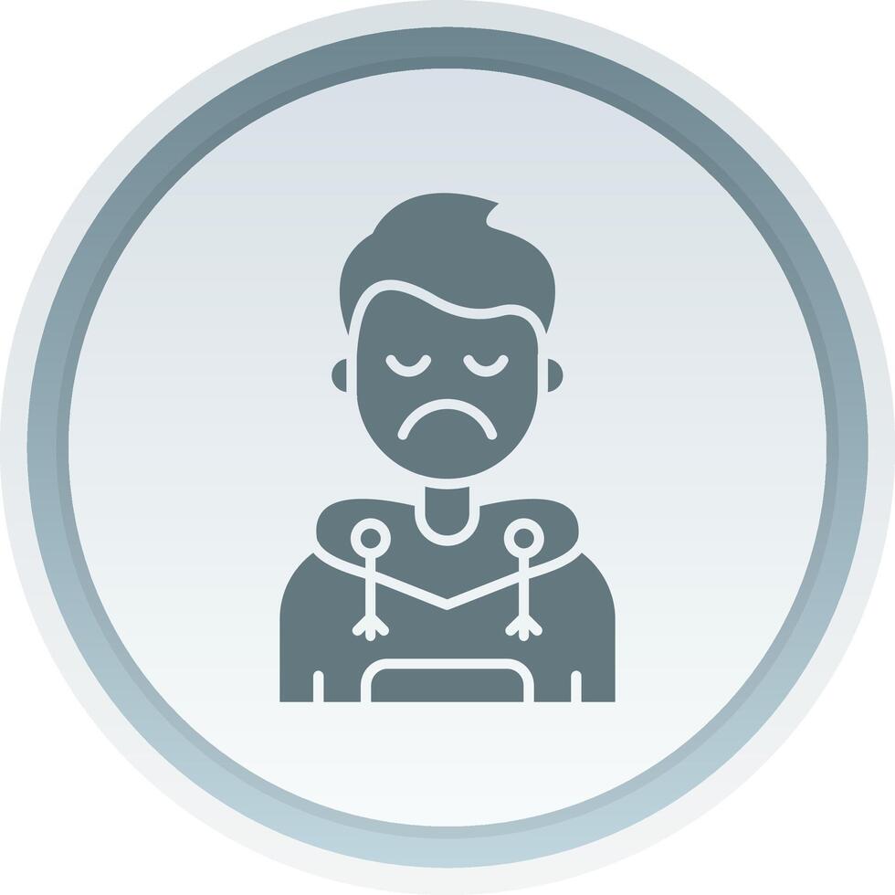 Sad Solid button Icon 38518023 Vector Art at Vecteezy