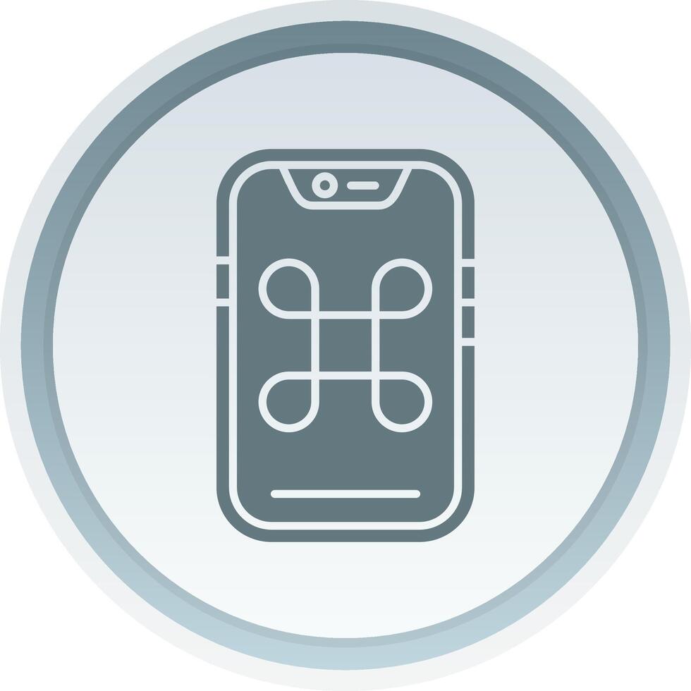Command Solid button Icon vector