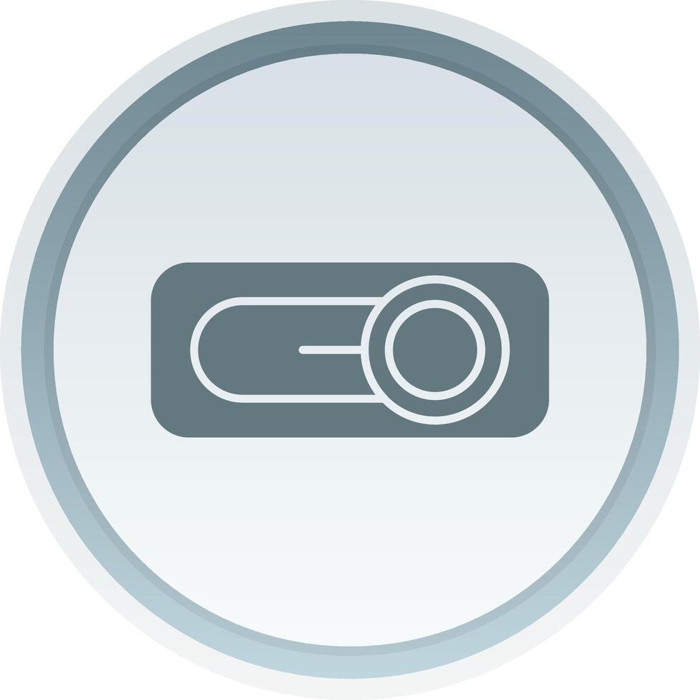 Switch Solid button Icon vector