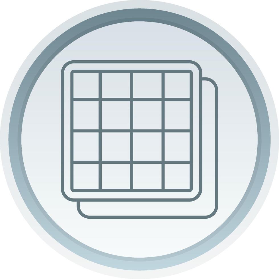 Grid Solid button Icon vector