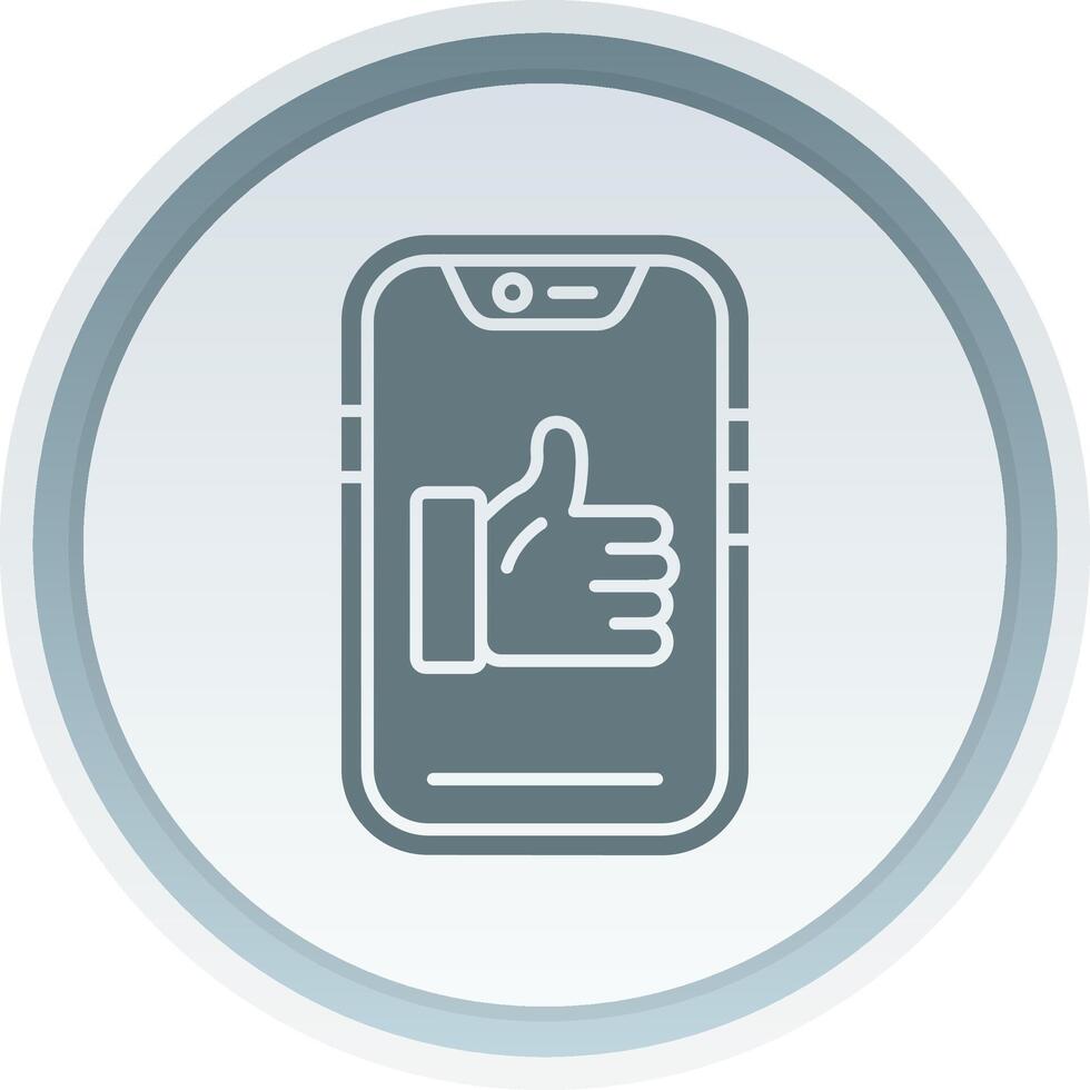 Like Solid button Icon 38518208 Vector Art at Vecteezy