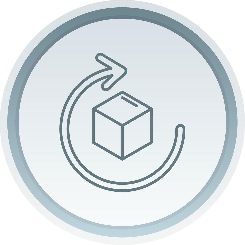 Rotate Solid button Icon vector