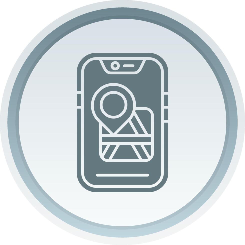 Map location Solid button Icon 38518219 Vector Art at Vecteezy