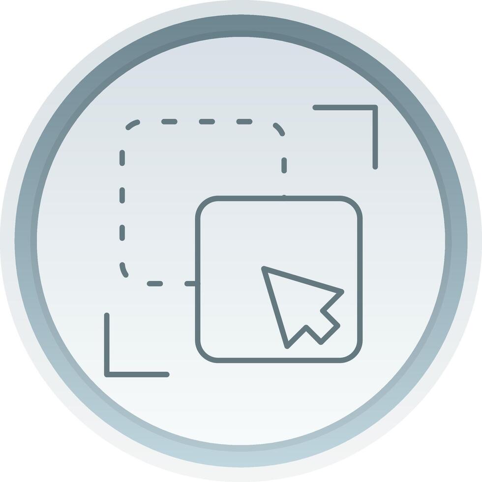 Exclude Solid button Icon vector