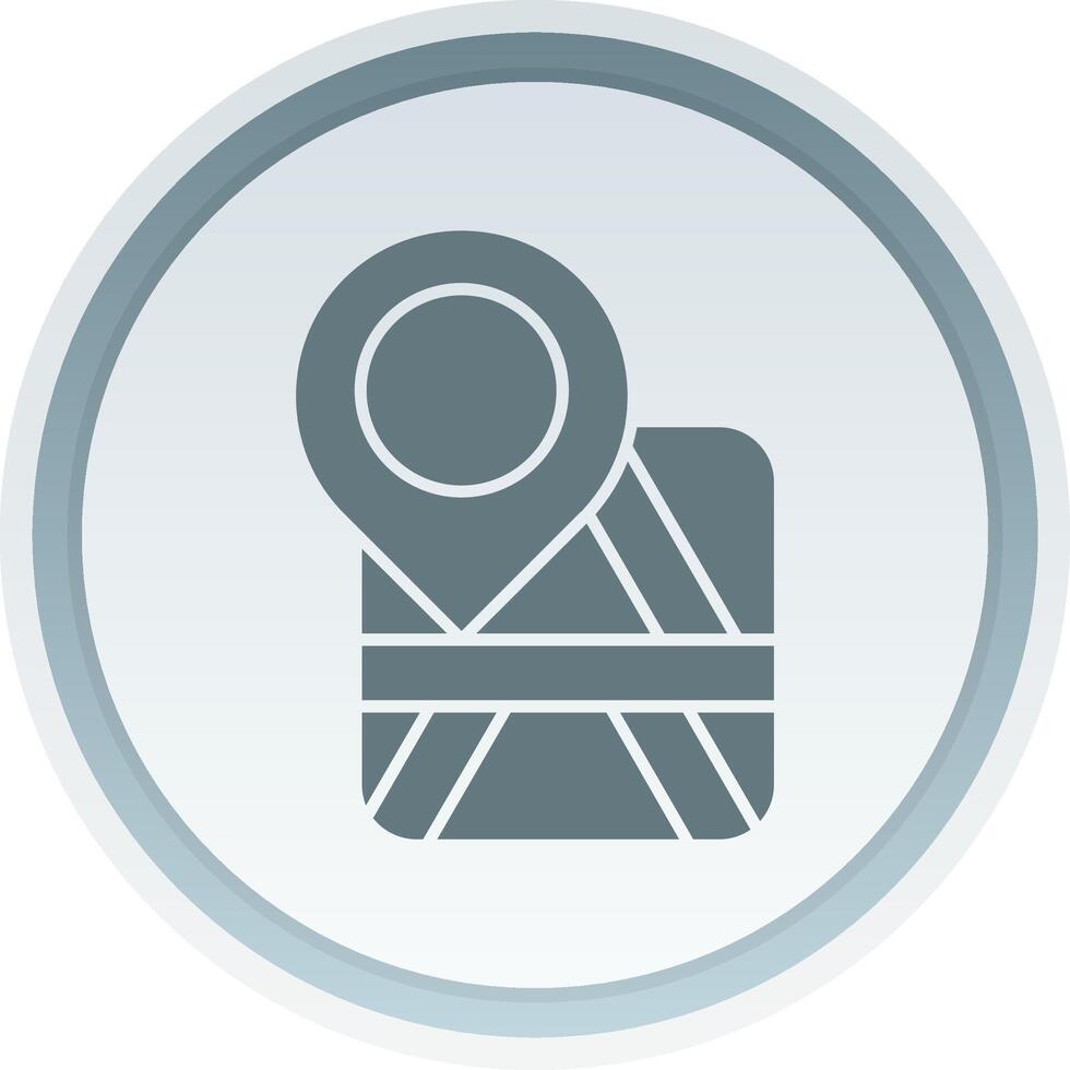 Placeholder Solid button Icon vector