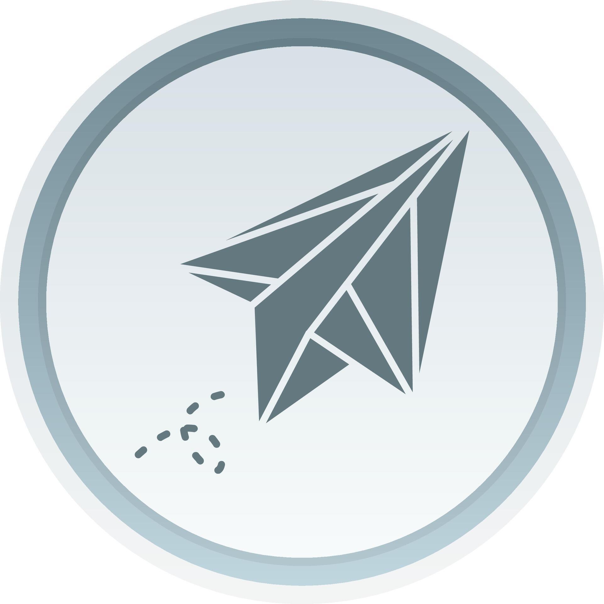 Paper plane Solid button Icon 38518230 Vector Art at Vecteezy