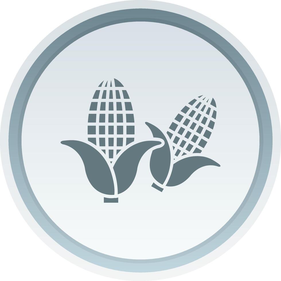Corn Solid button Icon vector