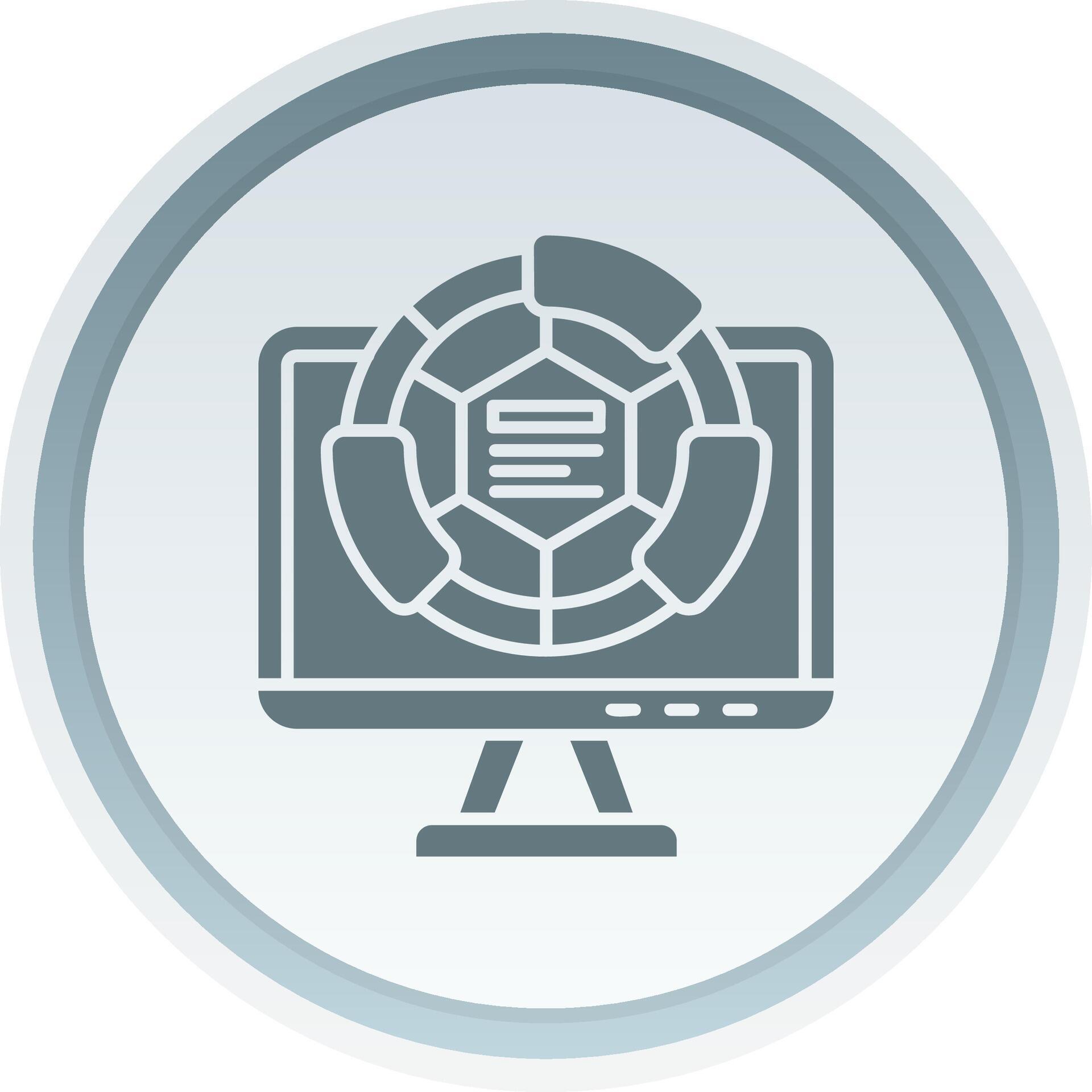 Computer Solid button Icon 38518275 Vector Art at Vecteezy