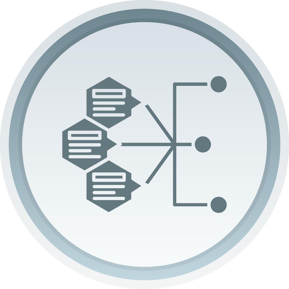 Index Solid button Icon vector