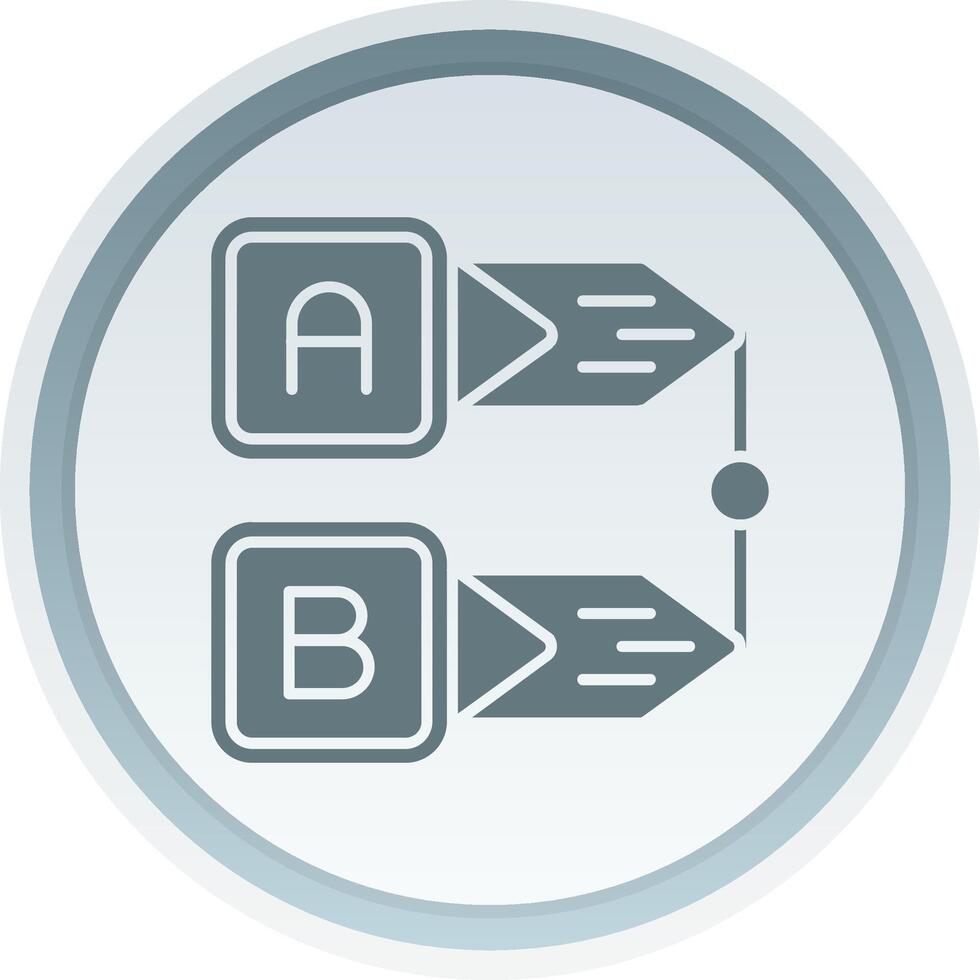 Diagram Solid button Icon vector