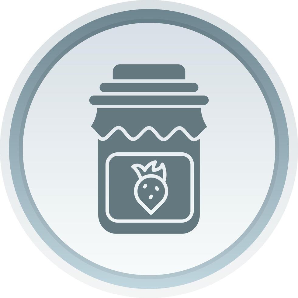 Jam Solid button Icon vector