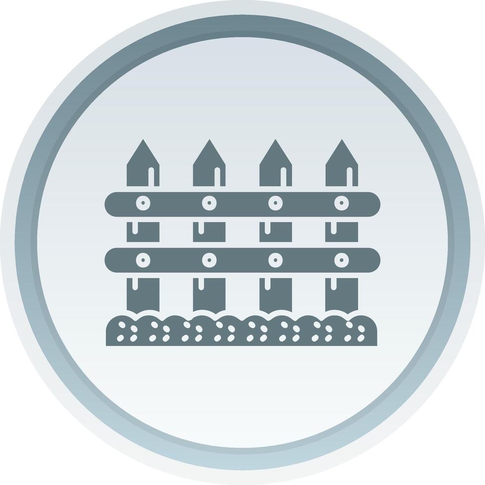 Fence Solid button Icon 38518319 Vector Art at Vecteezy