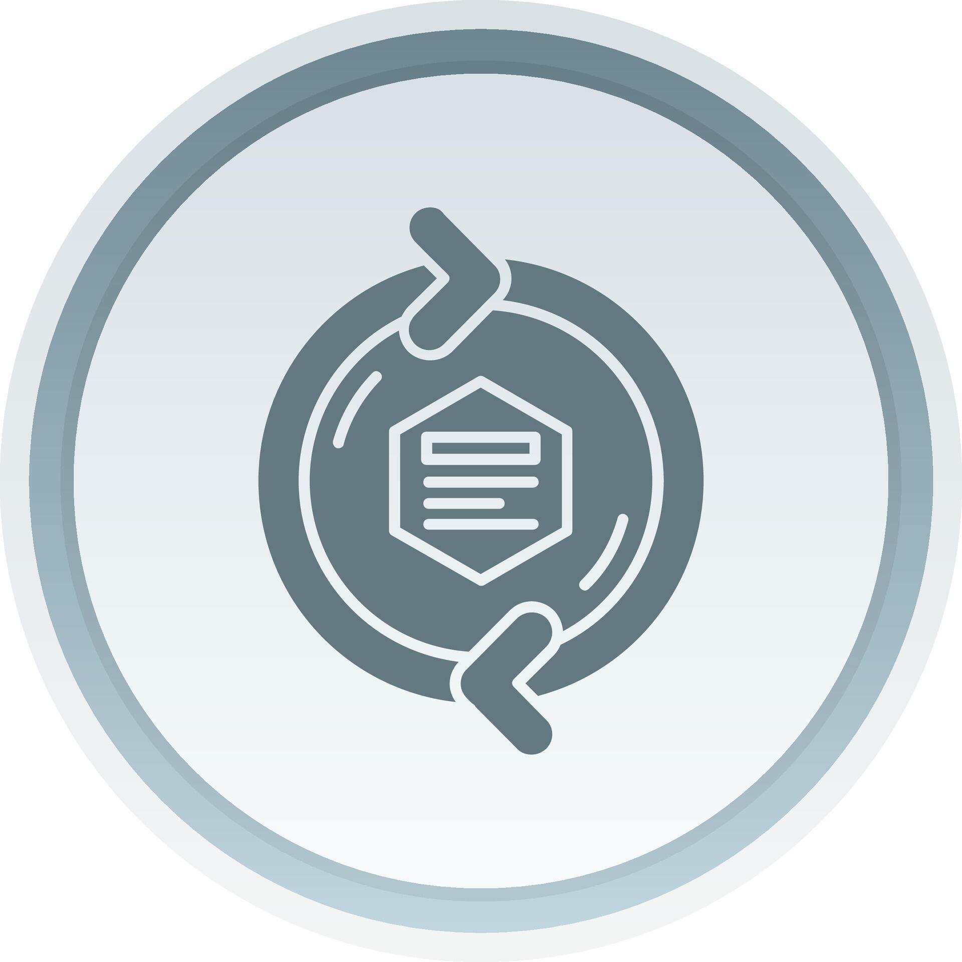 Refresh arrow Solid button Icon 38518343 Vector Art at Vecteezy