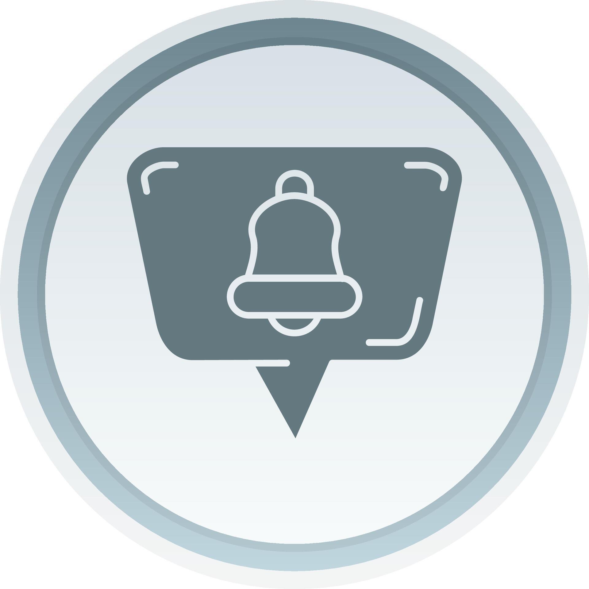 Bell Solid button Icon 38518387 Vector Art at Vecteezy