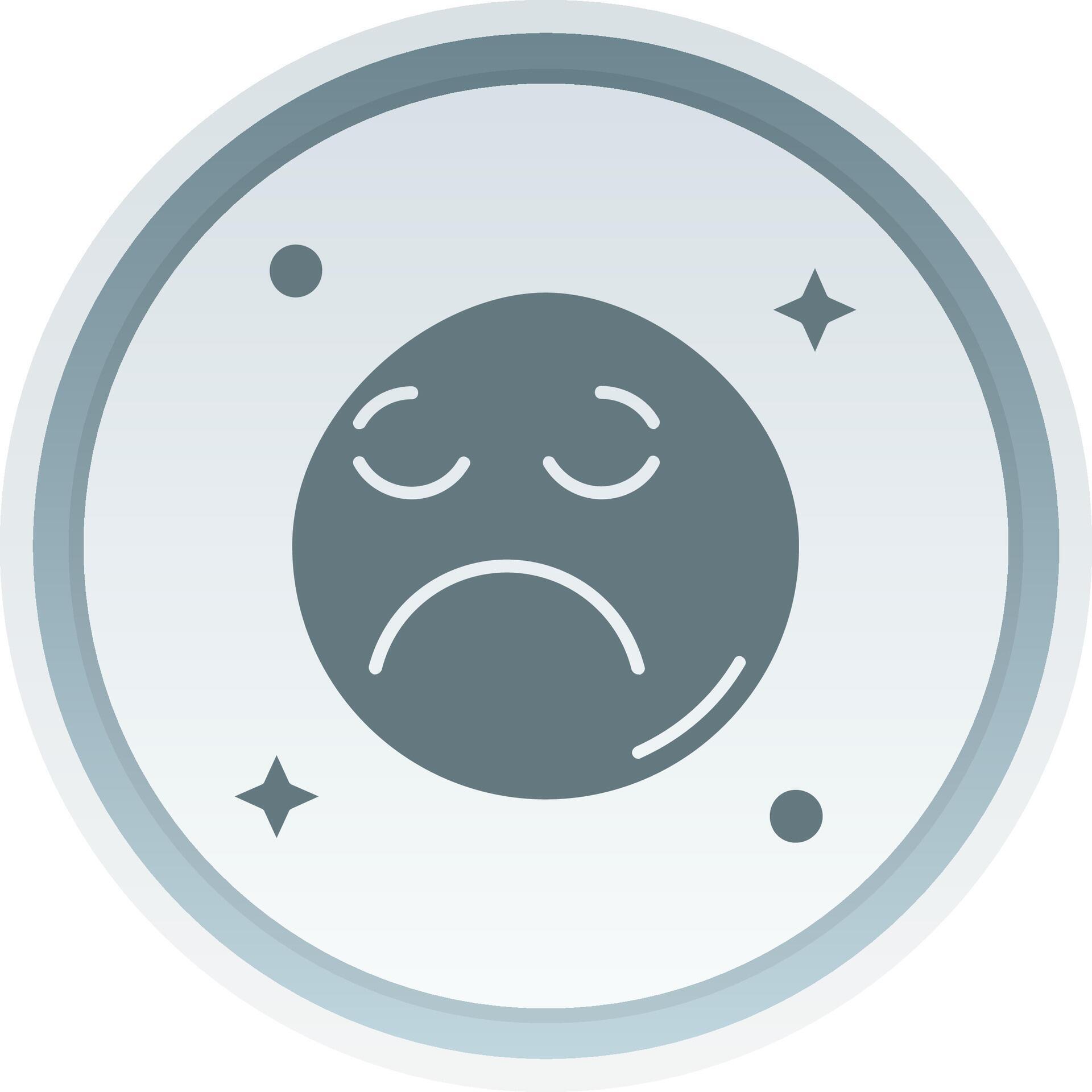 Sad Solid button Icon 38518435 Vector Art at Vecteezy