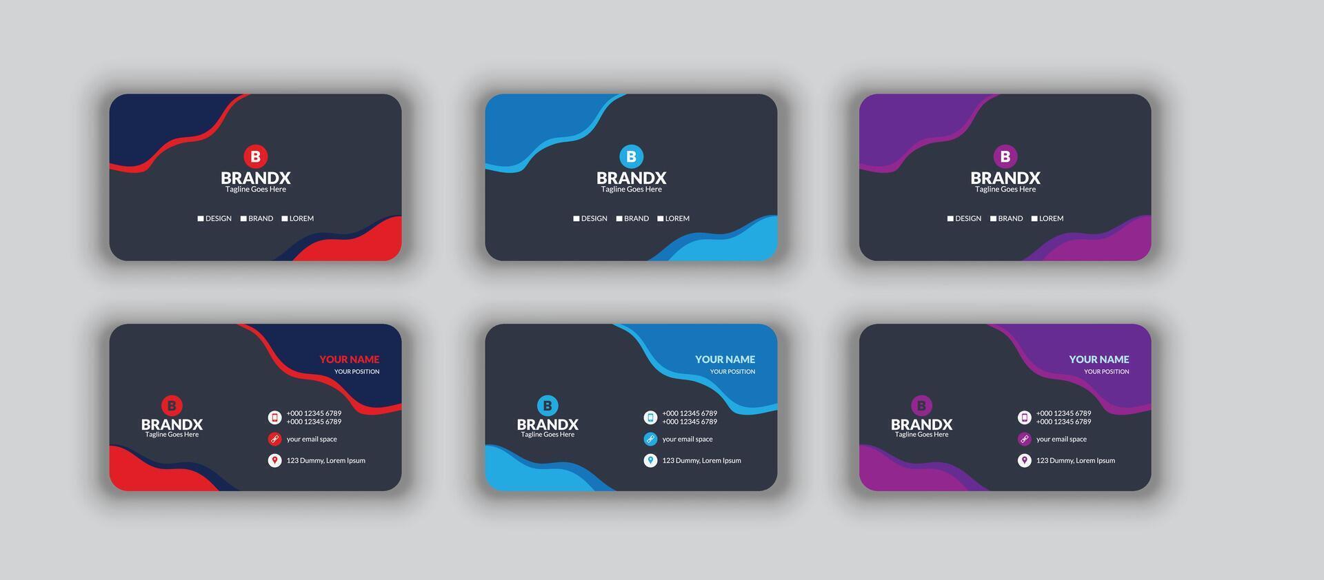 Business Card D vector