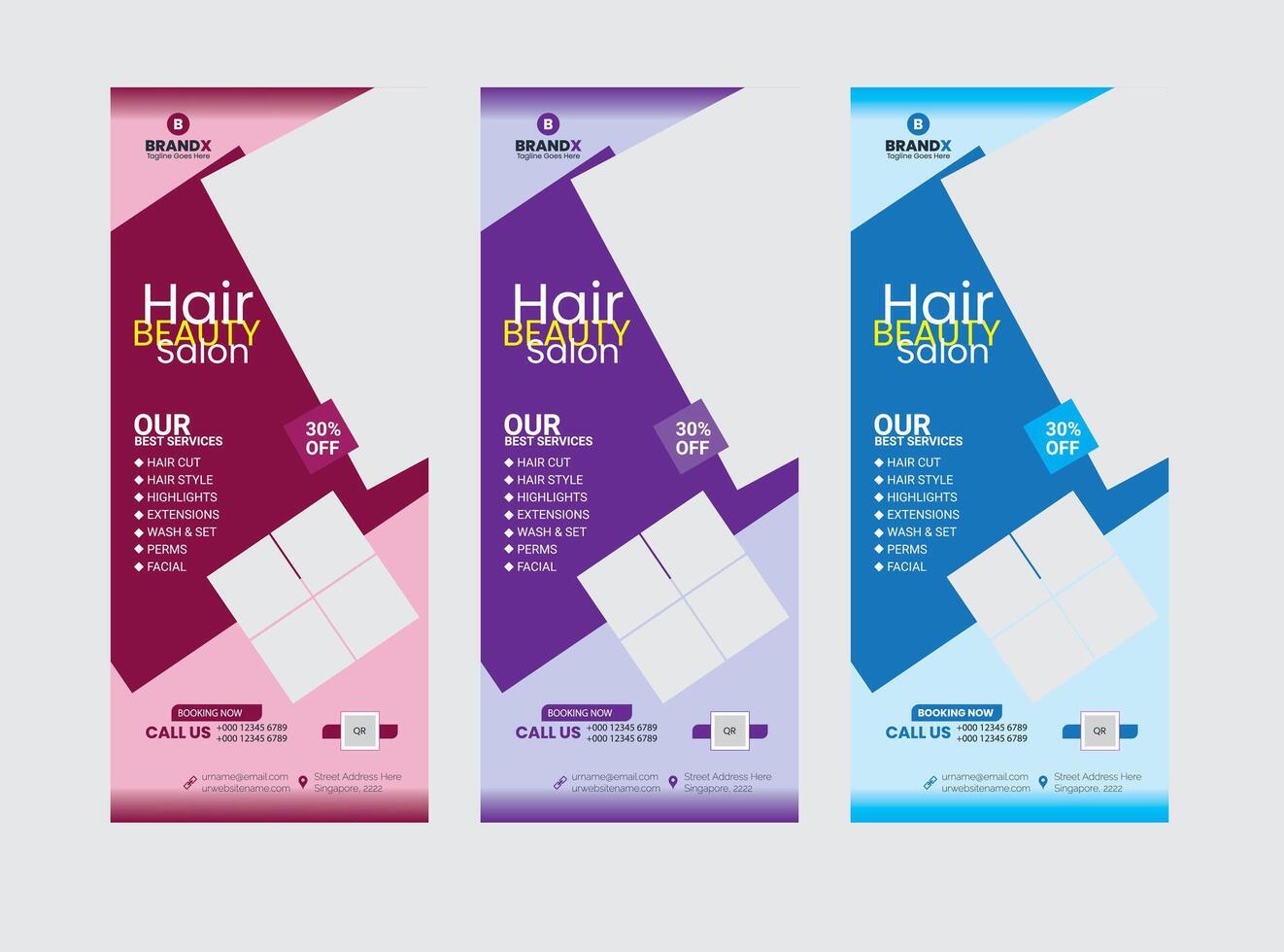 Rollup Banner Design vector