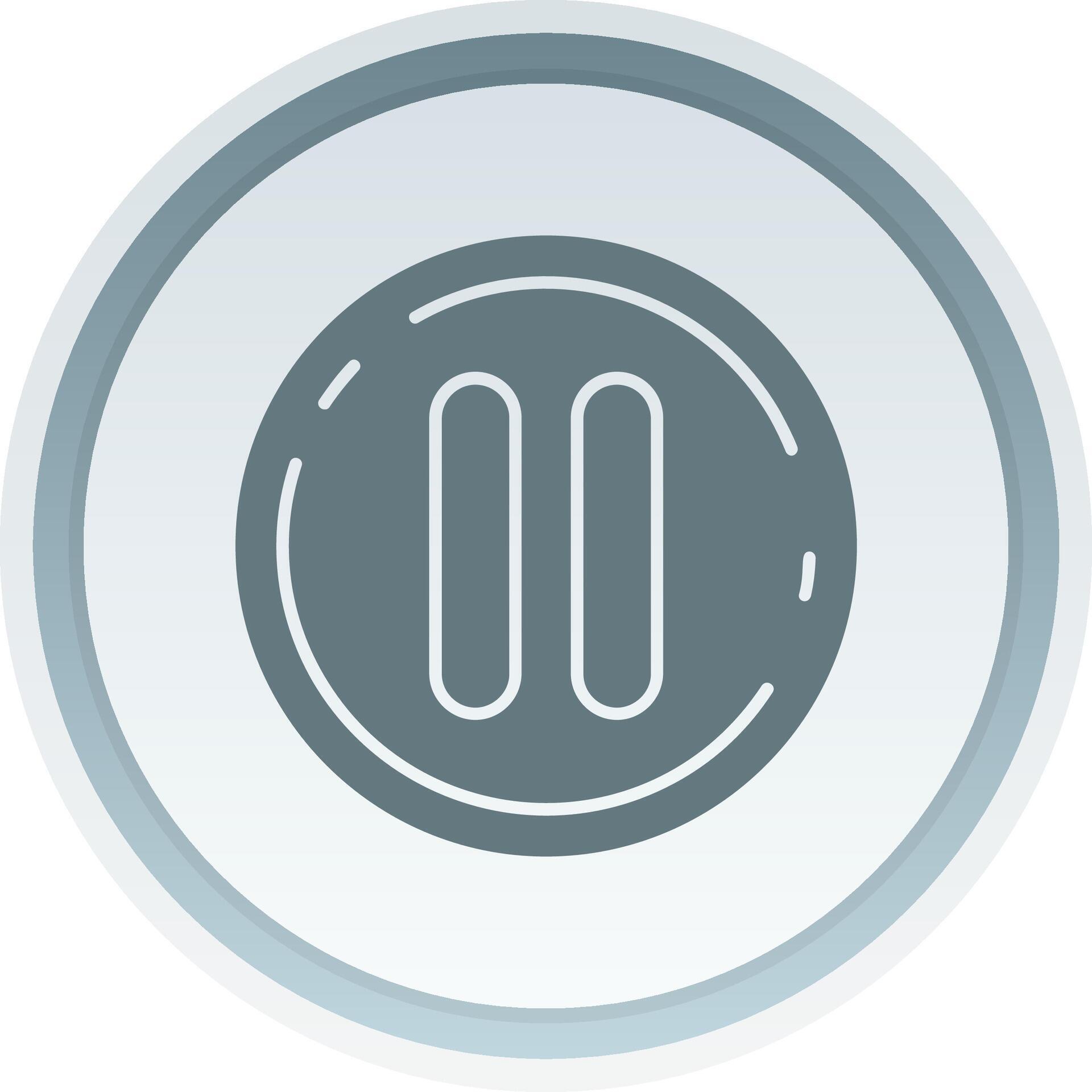Pause Solid button Icon 38518647 Vector Art at Vecteezy