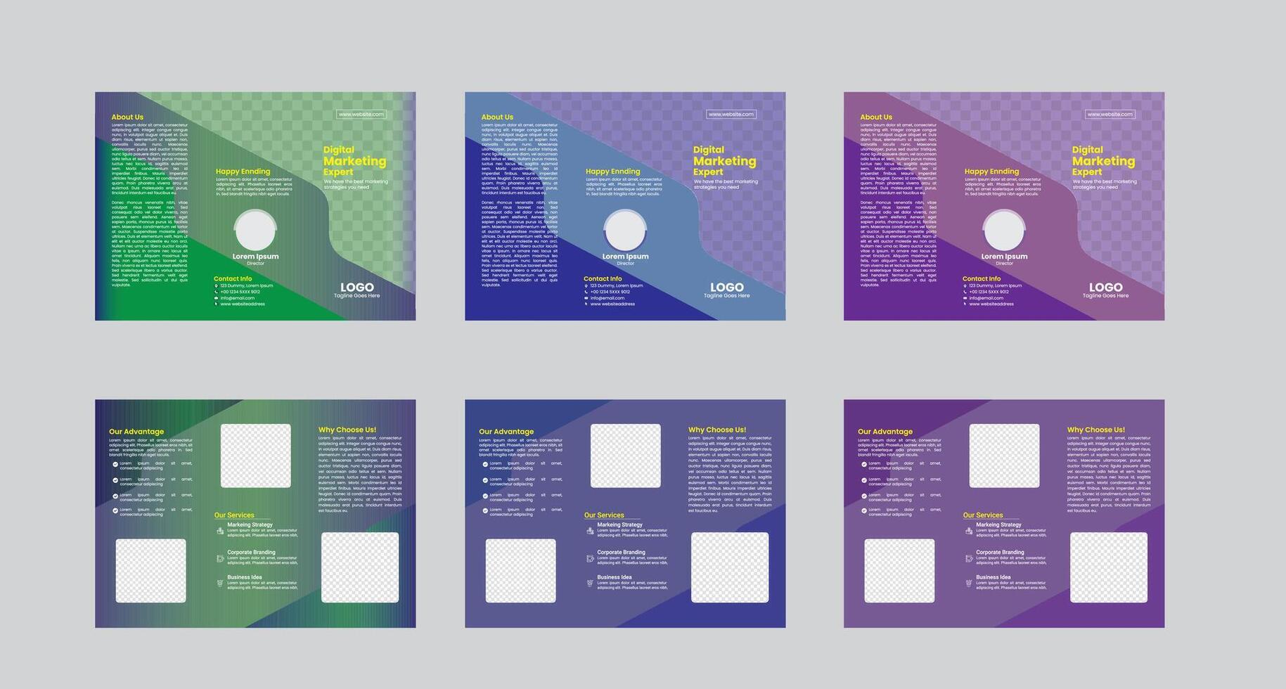 Tri Fold Brochure Design vector