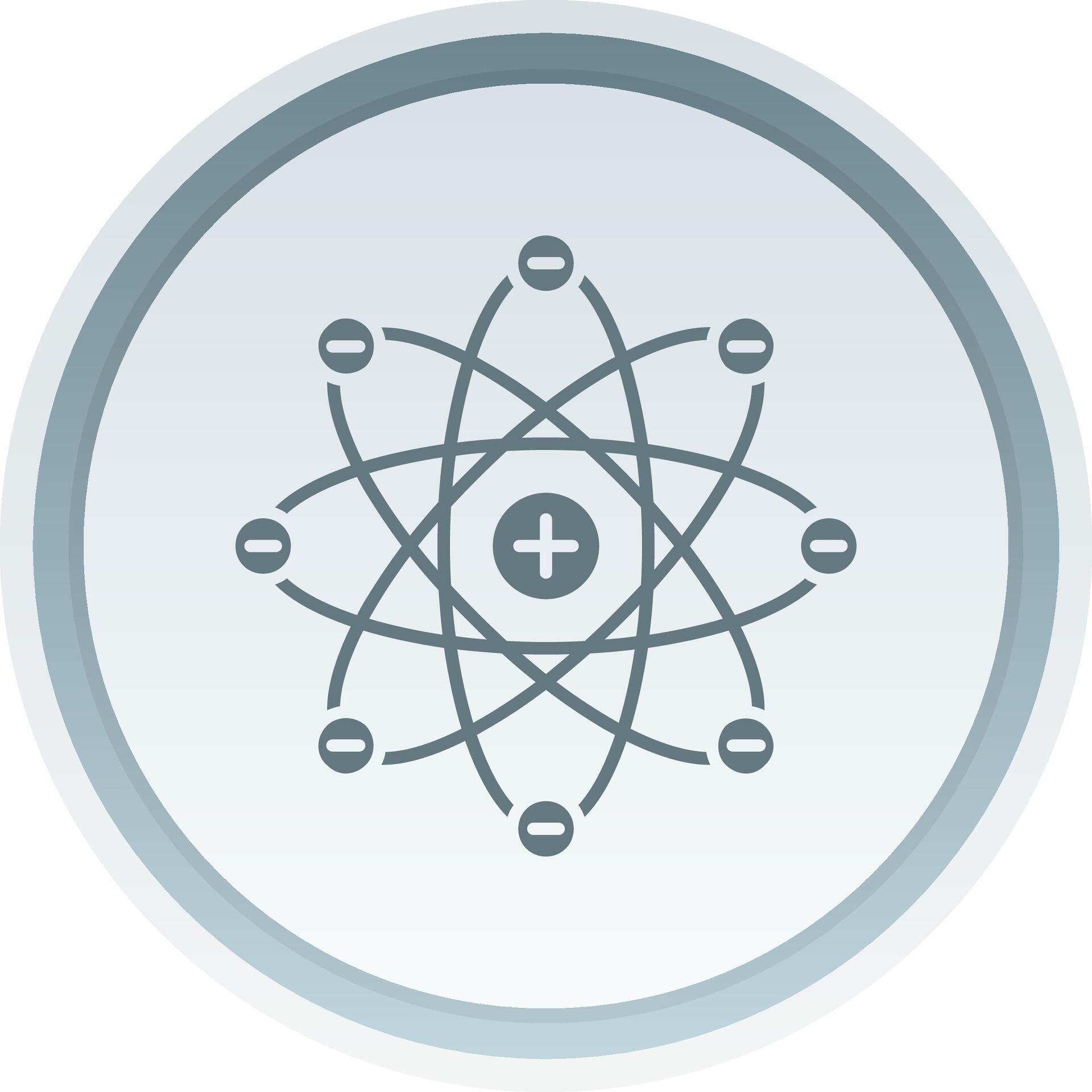 Atom Solid button Icon 38518685 Vector Art at Vecteezy