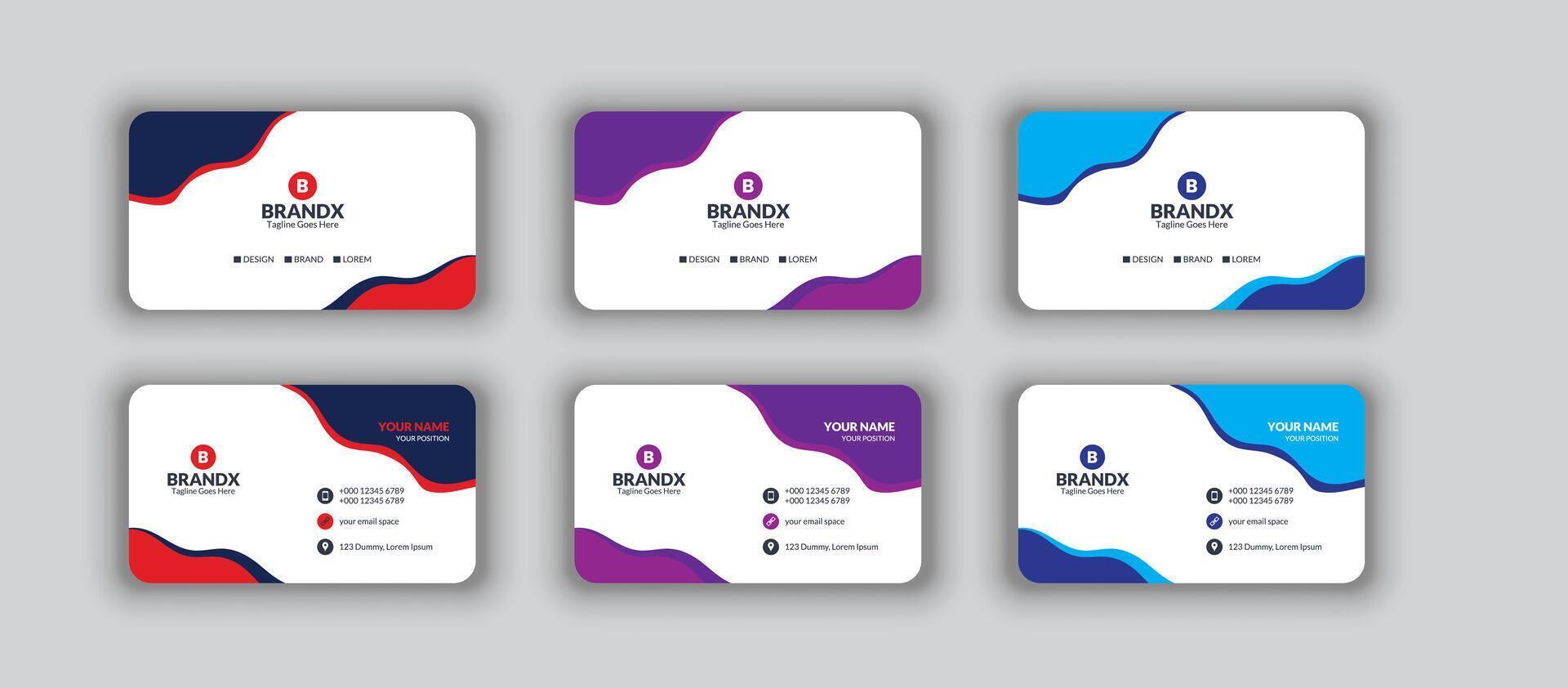 Business Card D vector