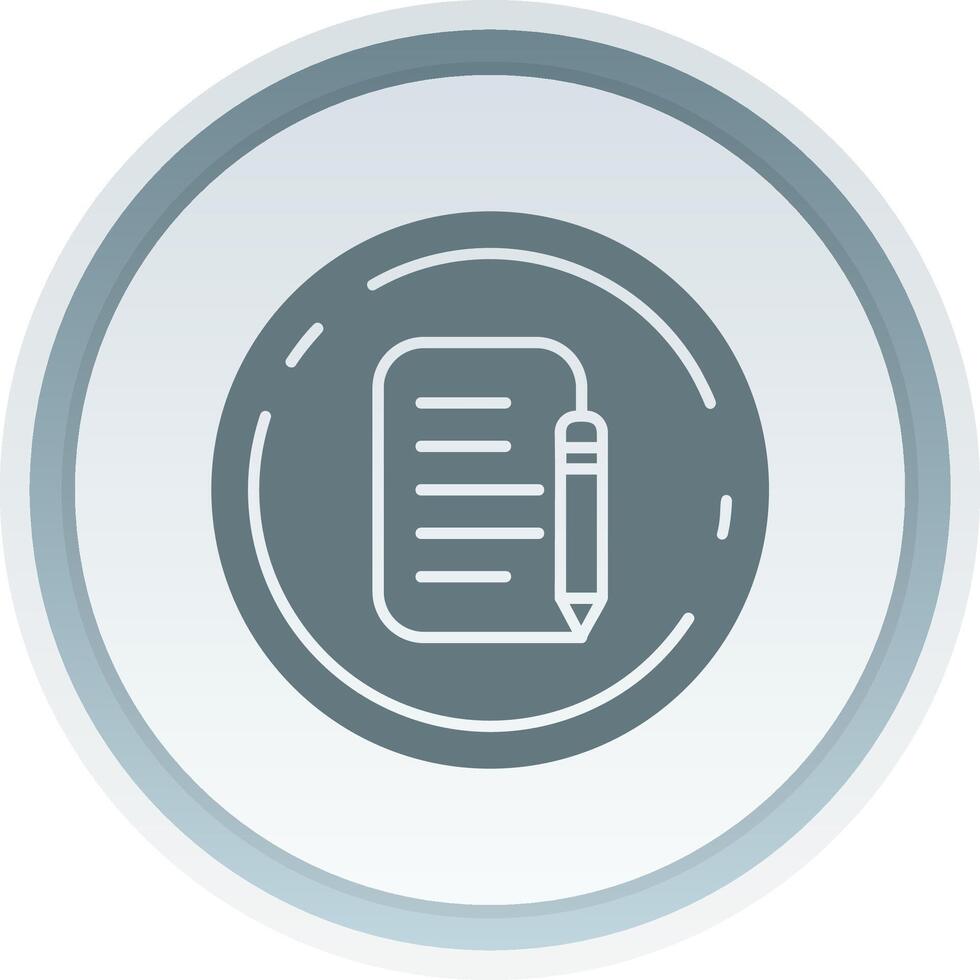 Register Solid button Icon vector
