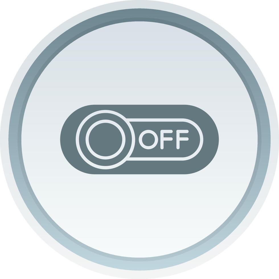 Off Solid button Icon vector