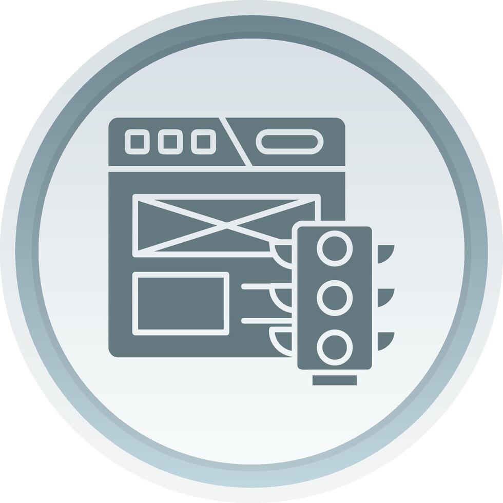 Web traffic Solid button Icon 38518837 Vector Art at Vecteezy