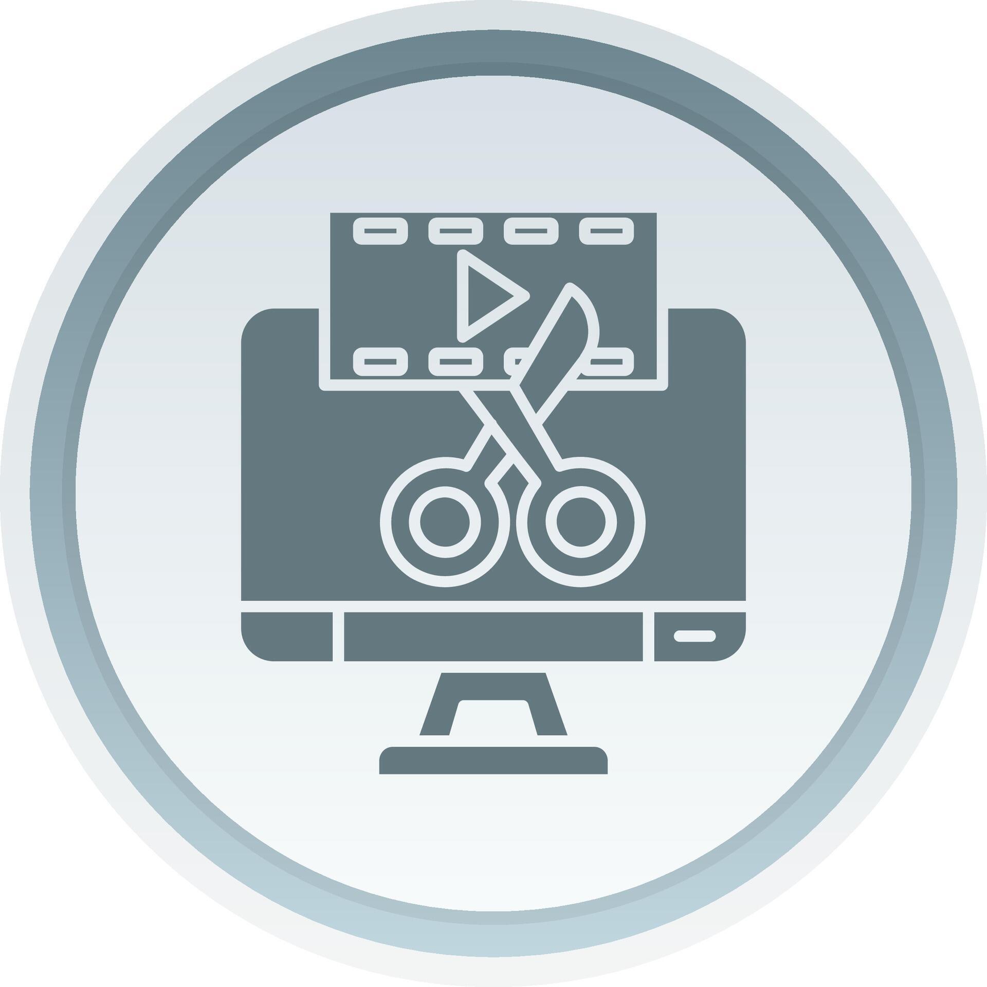 Video editor Solid button Icon 38518841 Vector Art at Vecteezy