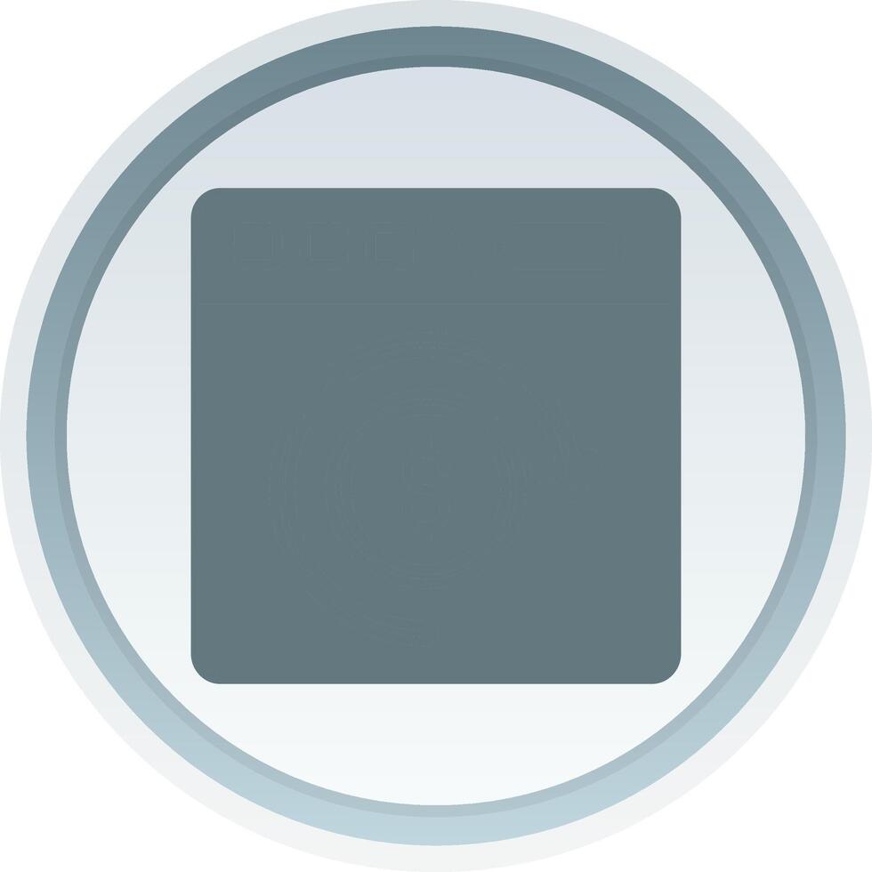 Return of investment Solid button Icon vector