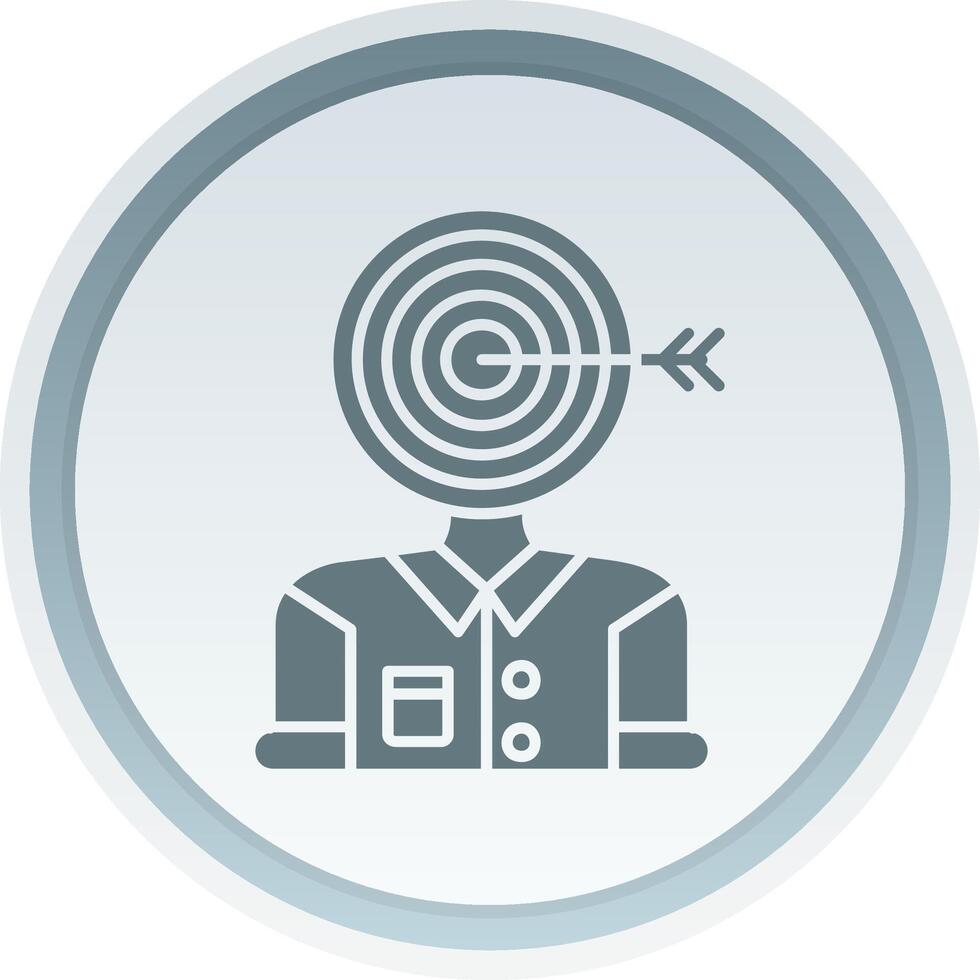 Audience Solid button Icon vector