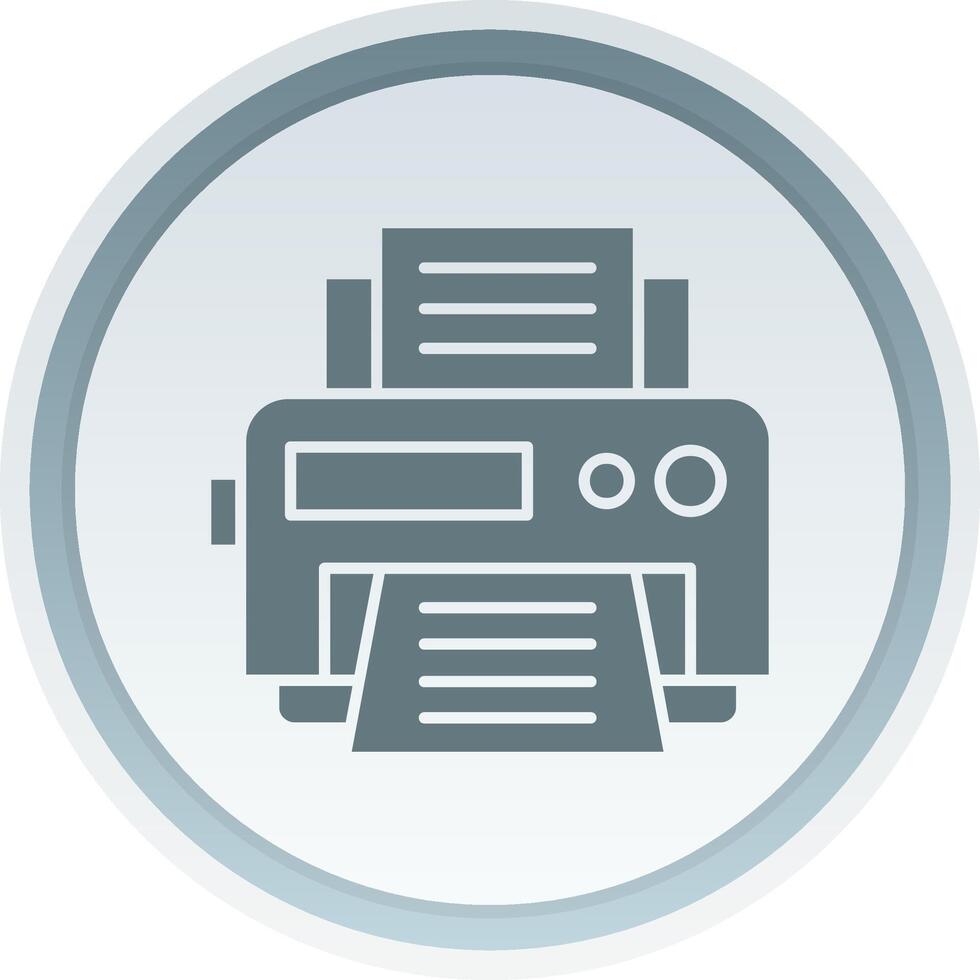 Printer Solid button Icon 38518989 Vector Art at Vecteezy