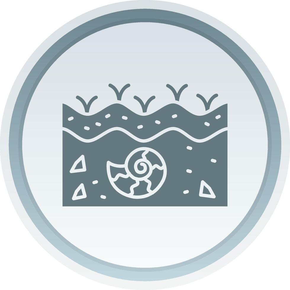 Fossil Solid button Icon 38519125 Vector Art at Vecteezy