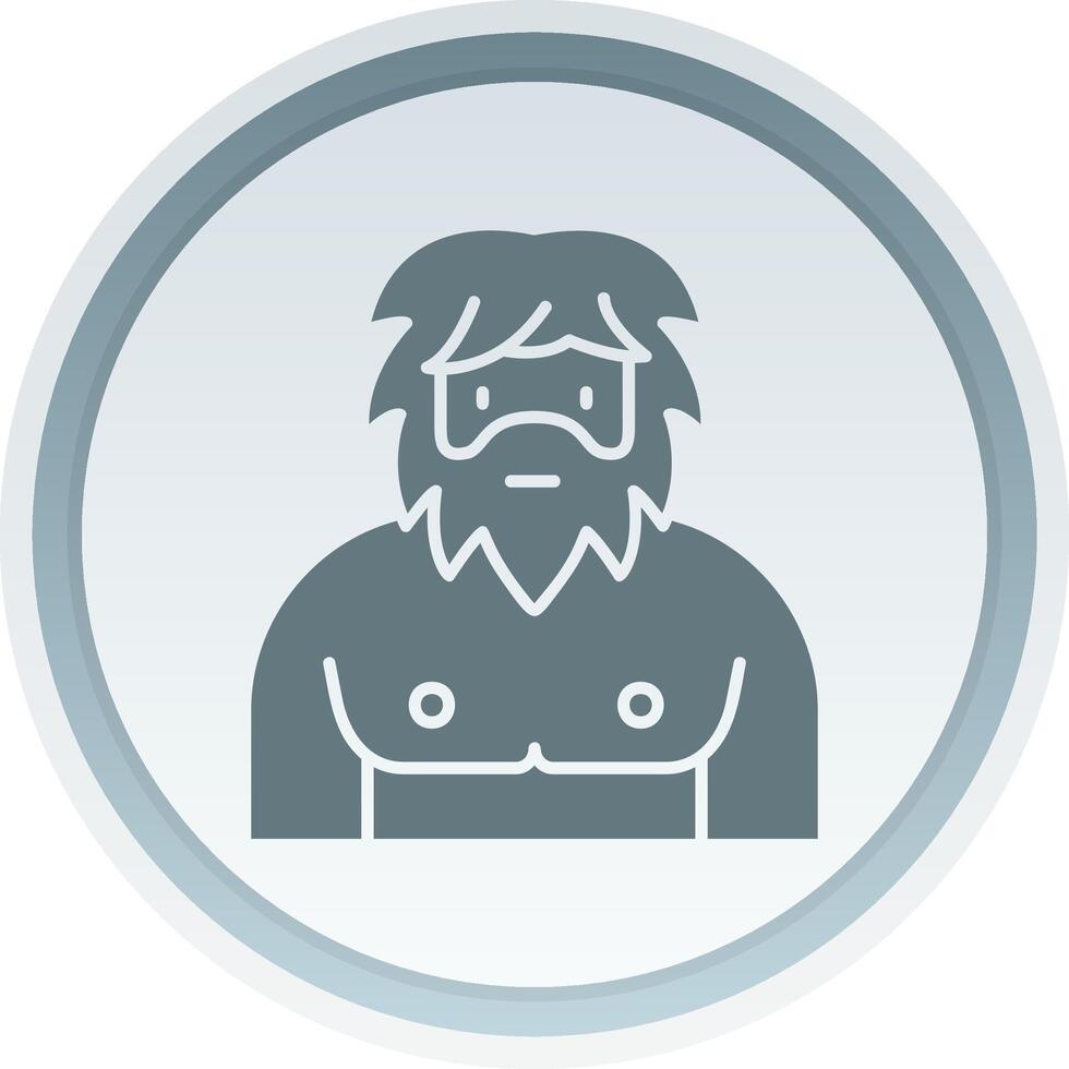 Men Solid button Icon vector