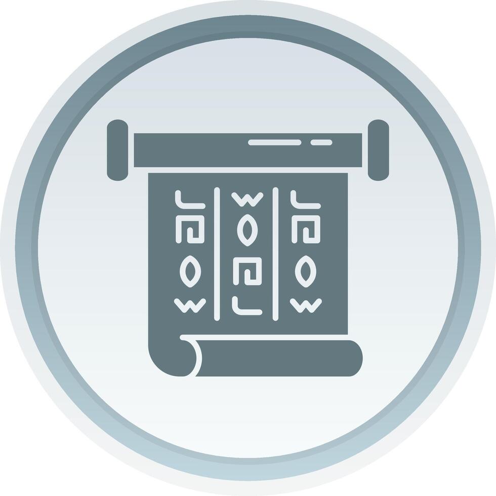 words Solid button Icon vector
